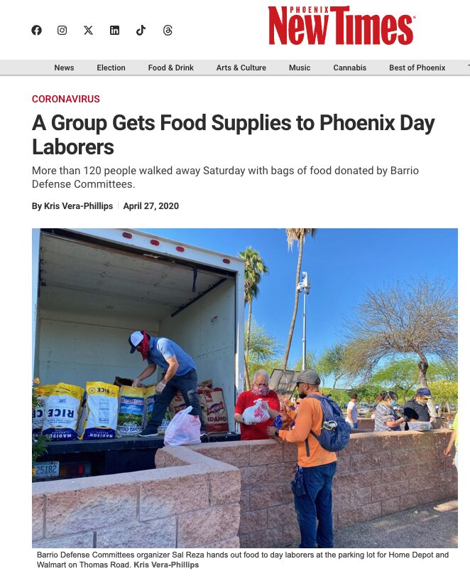 Screen capture of Phoenix New Times story about day laborers by Kris Vera-Phillips.